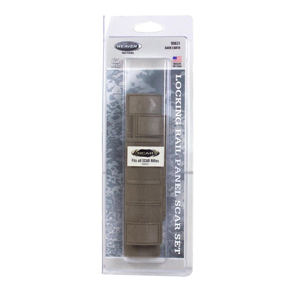 Buy Weaver S.C.A.R. Locking Rail Panels Two 4 Medium One 6-3/8 Long - Dark online