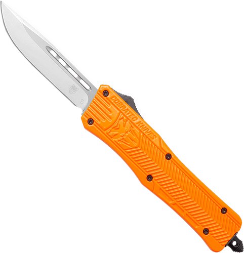 Buy Cobratec MORCTK1MDNS Medium OTF Knife Orange 3" Drop Point Blade online
