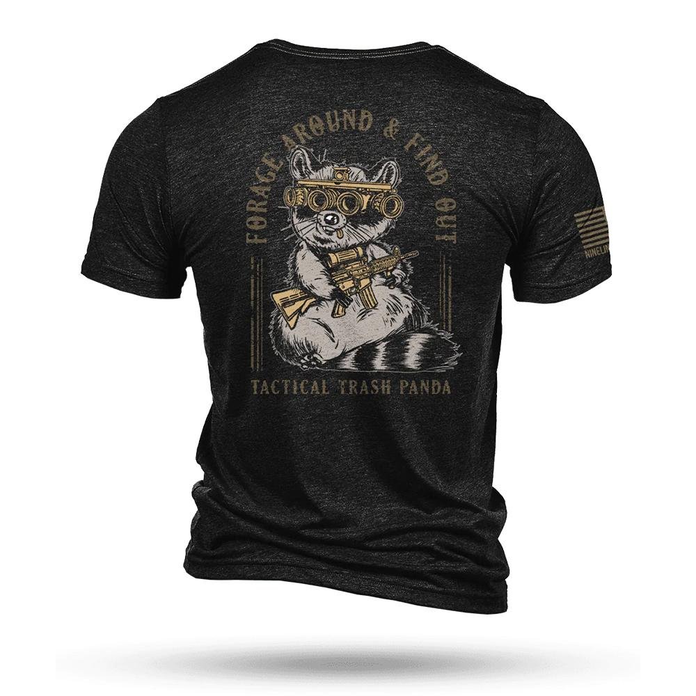 Nine Line Apparel Trash Panda Tri-Blend T-Shirt Black 3XL