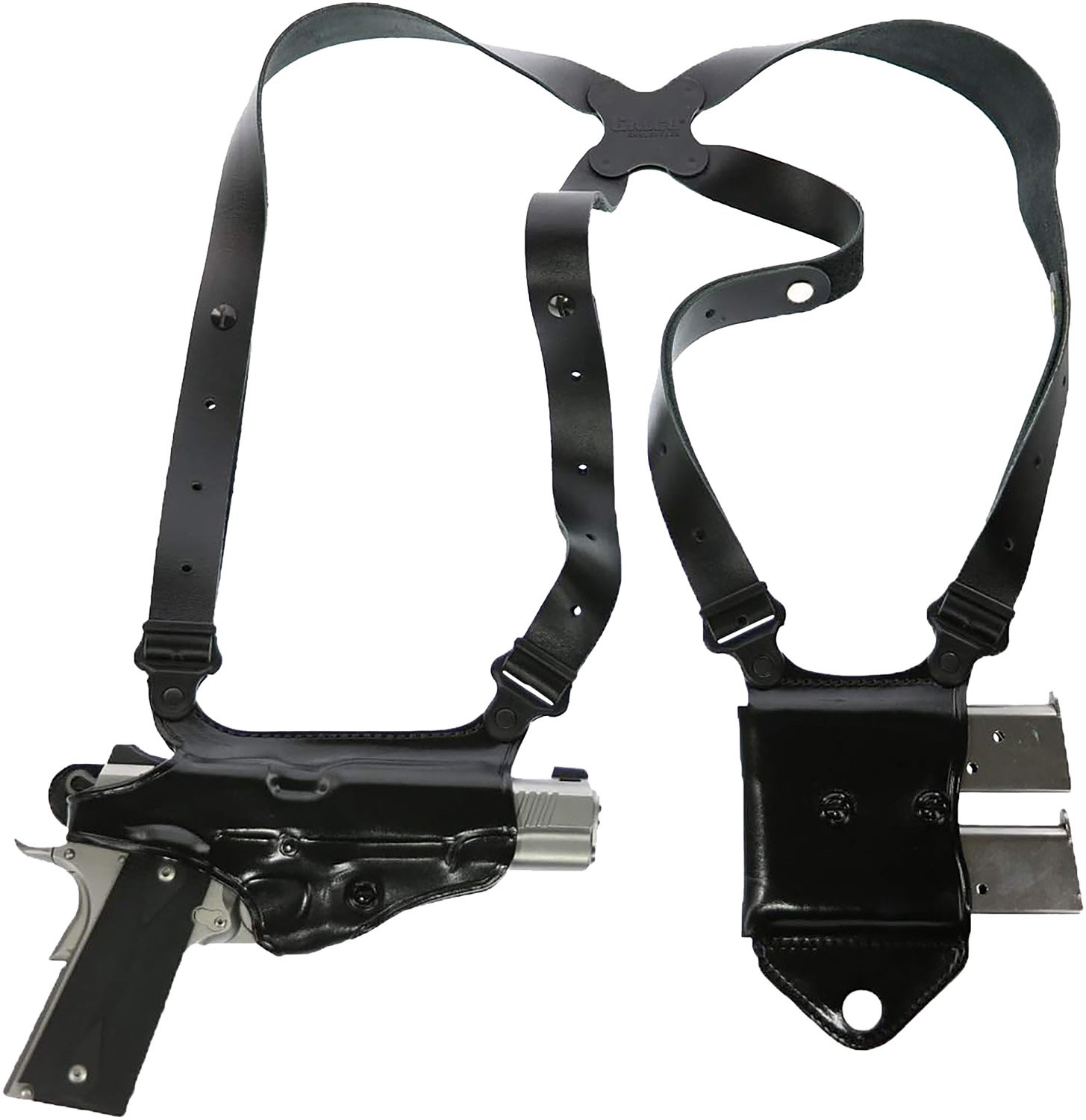 Galco MCII870B Miami Classic II Shoulder Holster Black Full Grain Leather
