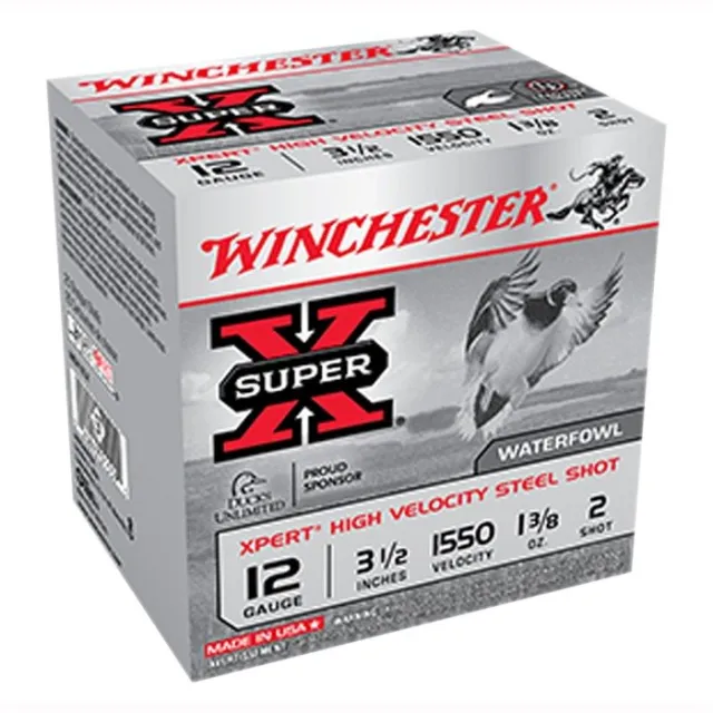Winchester Super X Xpert High Velocity 12 Gauge 3.50" 1 3/8 oz 1550 fps 2 Shot