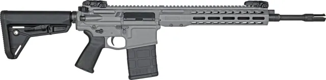 Barrett 19453 REC10 DMR 308 Win 20+1 16" Black Match Grade Threaded Barrel, Tungsten Gray Cerakote Aluminum Receiver w/Picatinny Rail, M-LOK Handguard, Magpul MOE Black Polymer Stock & Grip, Ambidextr