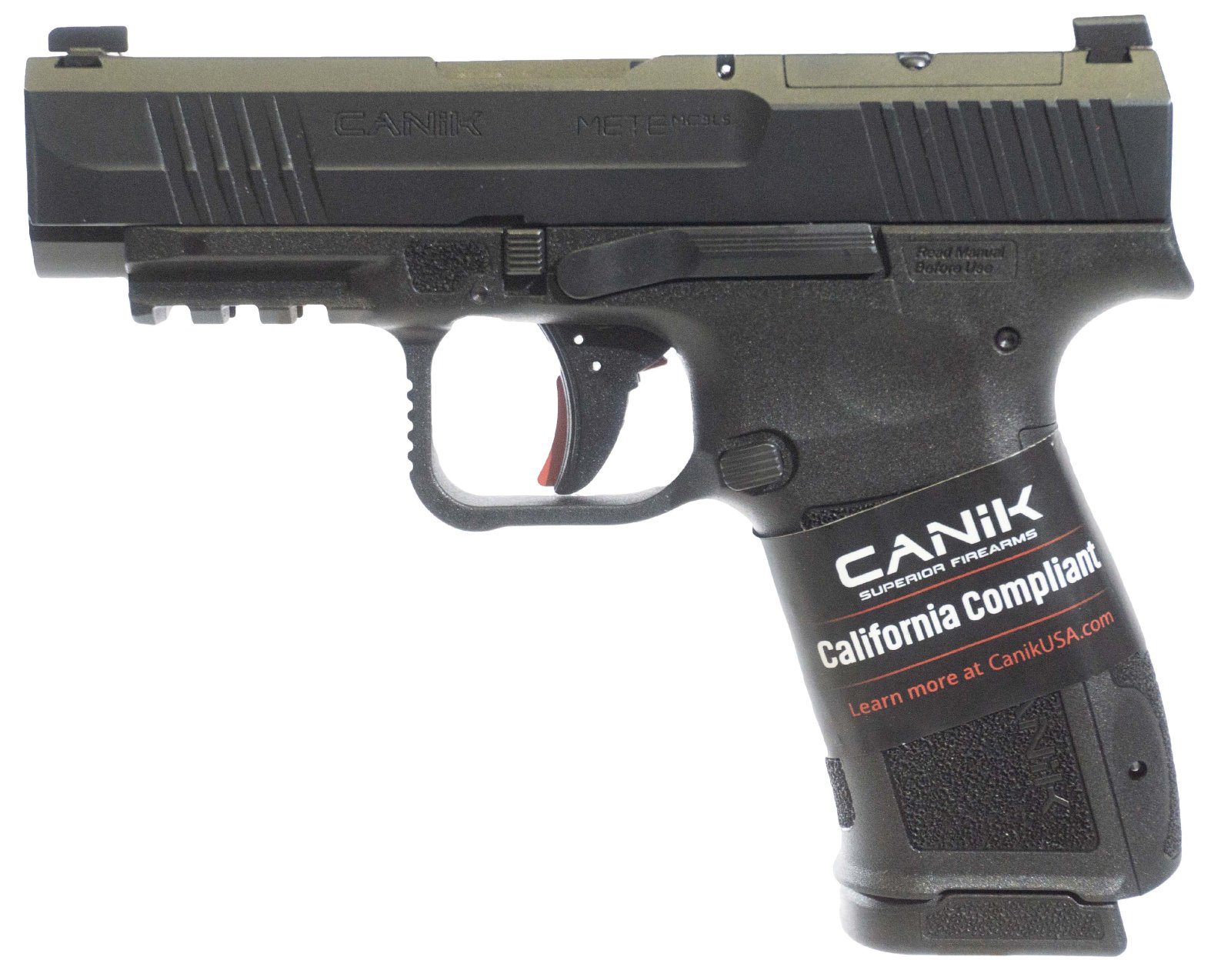 Canik Mete Mc9 LS 9MM 3.63In Barrel 10Rd Black CA Compliant Hg7885Ca-N - Century Arms - 9mm