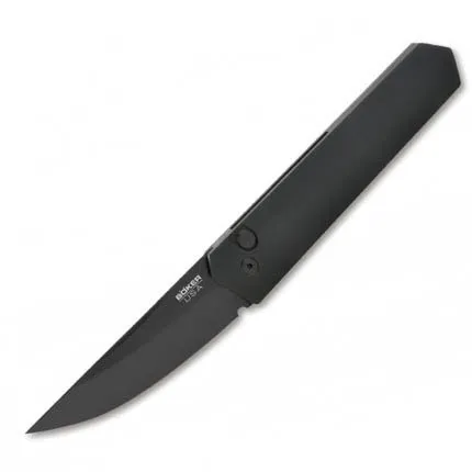 Boker Kwaiken Small Auto 3in 154CM Blade Black Aluminum Handle - Boker
