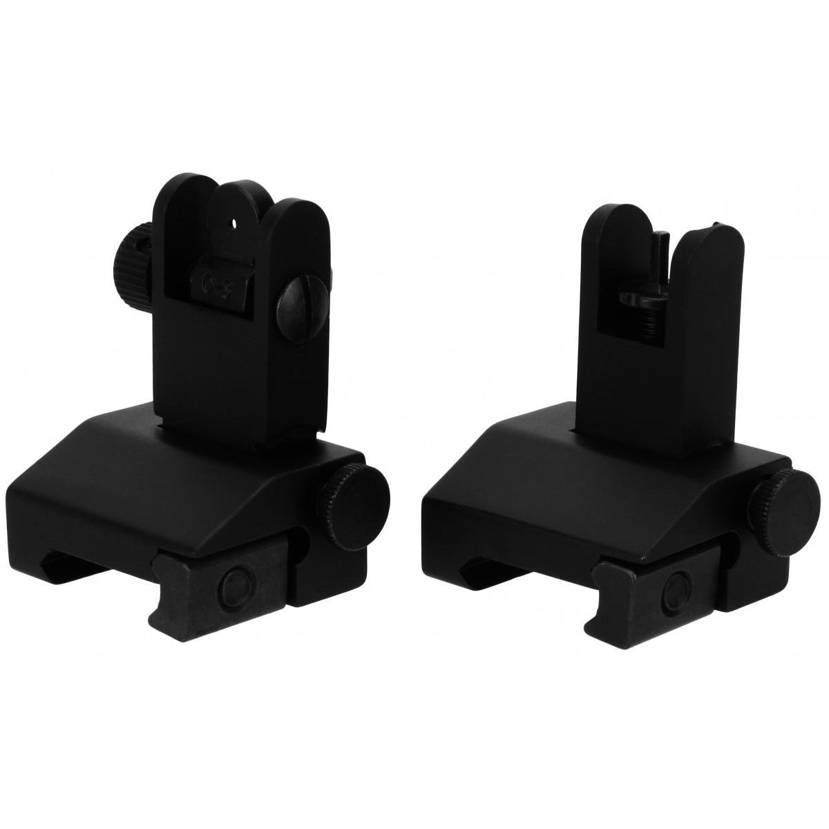 Buy TacFire IS002 Pop Up Iron Sights-Spring Loaded Black Anodized Flip f... online