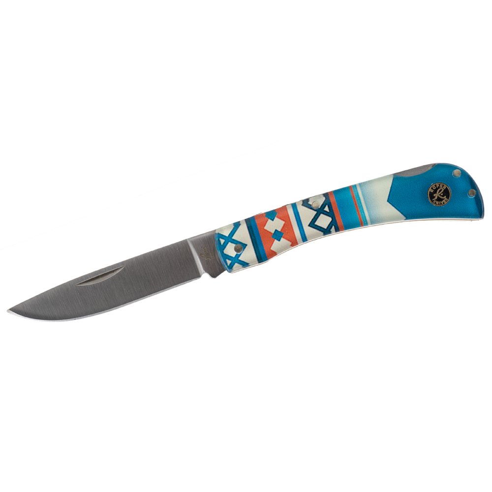 ABKT Roper Tumble Weed Sunset Series Folding Knife 3 Drop Point Blade - Rock Ridge Outdoors