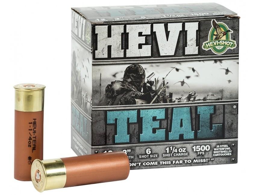 Buy HEVI-Shot HS60006 HEVI-Teal 12Gauge 3" 1 1/4oz 6Shot 25 Per Box/10 Case online