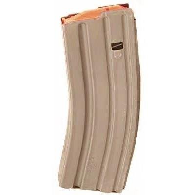 ASC AR Family Rifle Magazine Orange Follower Dark Earth Stainless Steel .223 Remington 30/rd - Asc - .223 Rem/5.56mm