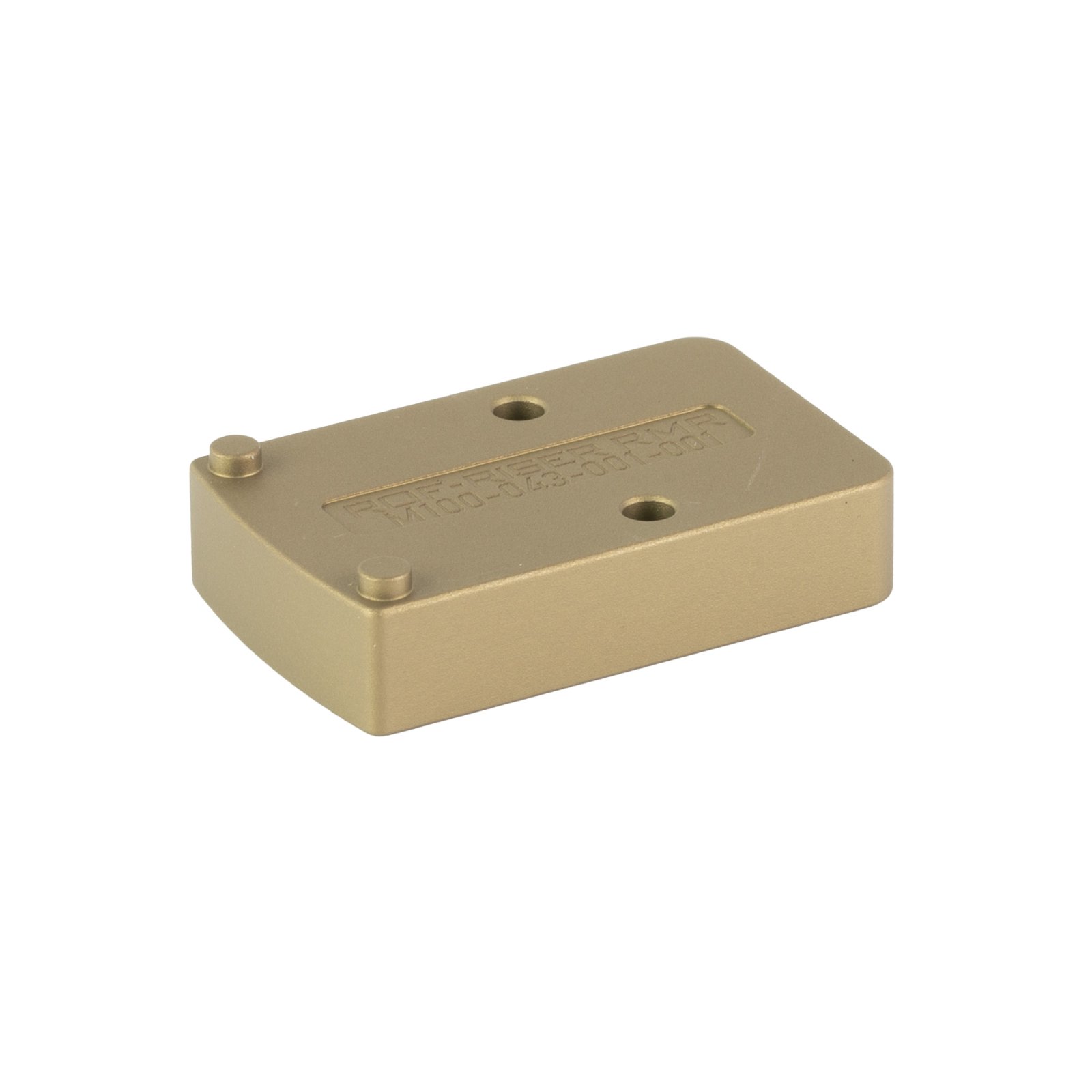 Reptilia 100-086 Riser 10mm FDE for Trijicon RMR/SRO, 7075 Aluminum - Reptilia