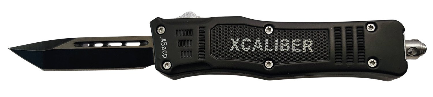 Buy Xcaliber 45 ACP OTF Tanto Knife 2.75in Black 440C Blade 7in Overall online