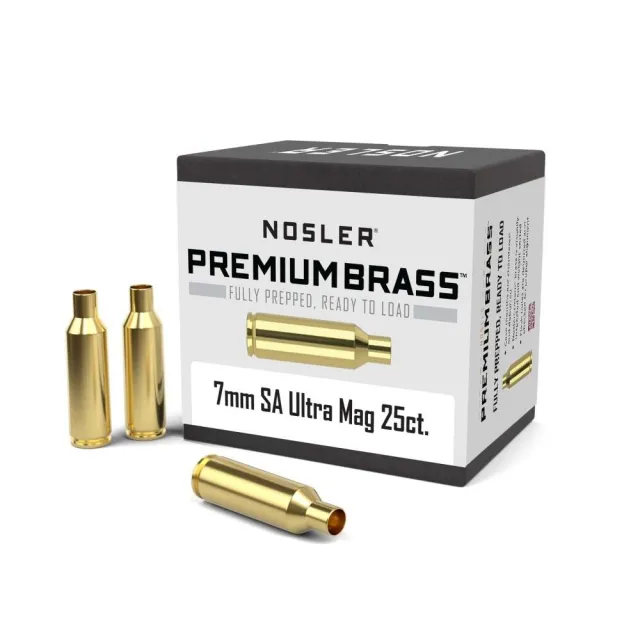 Nosler 7mm SA Ultra Mag Unprimed Brass Cases 25 Count 10184 - Nosler - 7 MM SAUM for sale at Gun Club HQ