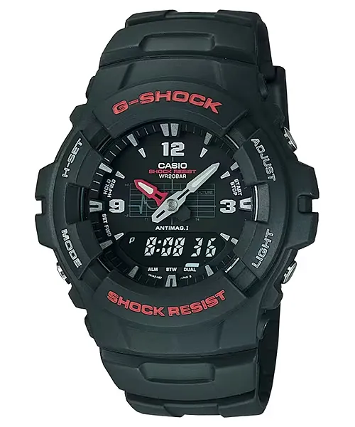 Casio G-Shock Classic Analog-Digital Watch G100-1BV Resin Band - Casio