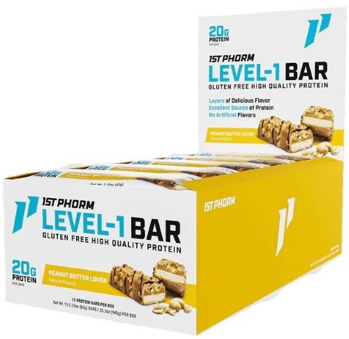 1ST PHORM Level 1 Bar Peanut Butter Lover 15 Pack - 1ST PHORM