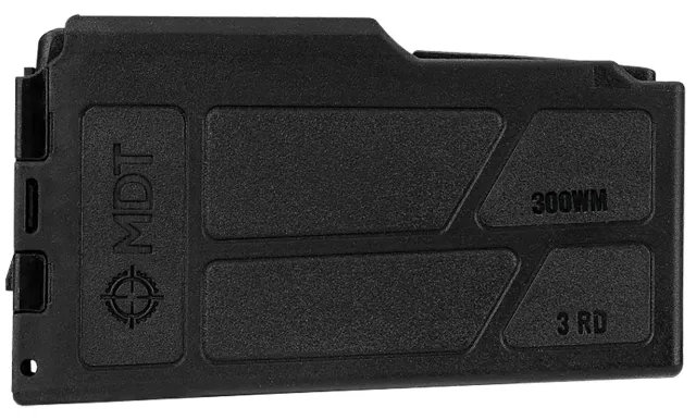 Mdt Sporting Goods Inc 106256BLK AICS Magazine 3rd 300 WM Black Polymer - MDT - 300 Win Mag