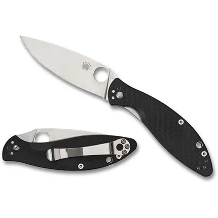 Spyderco C252GP Astute SL/PL Black G10 Handle Knife - SPYDERCO
