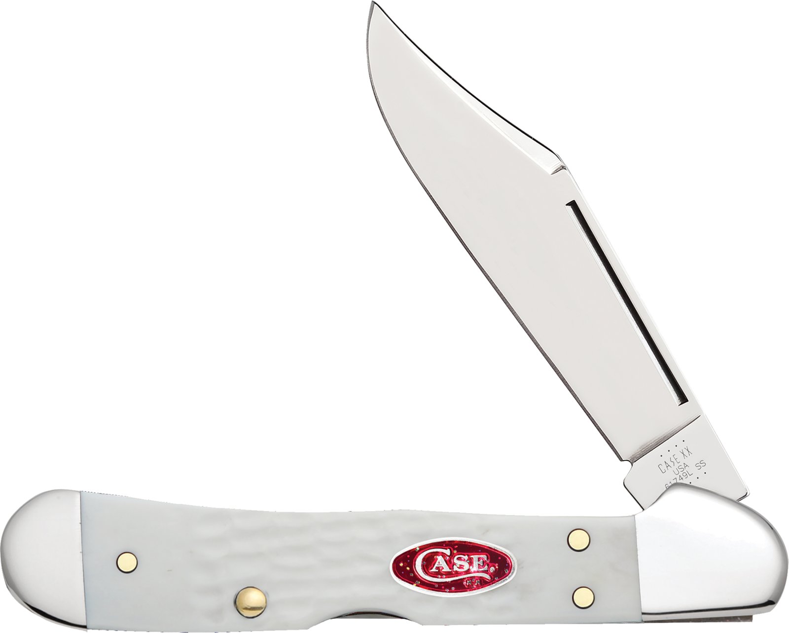 Buy CASE & SON 60185 61749L SS Mini Copperlock Locking Clip Blade SparXX White Standard Jig online