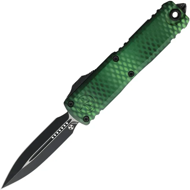 Microtech UTX-85 G4 3.1 In D/E Green Aluminum Handle X-51 - MICROTECH