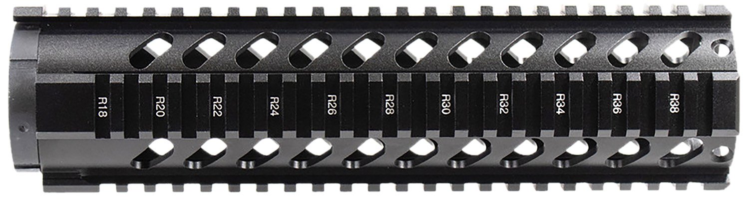 AIM Sports MT061 10 In Free Float Aluminum Quad Rail Black Anodized - AIM Sports
