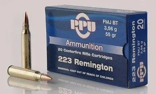 Buy PPU PP223F1 Standard Rifle 223Rem 55gr Full Metal Jacket Boat Tail 20... online