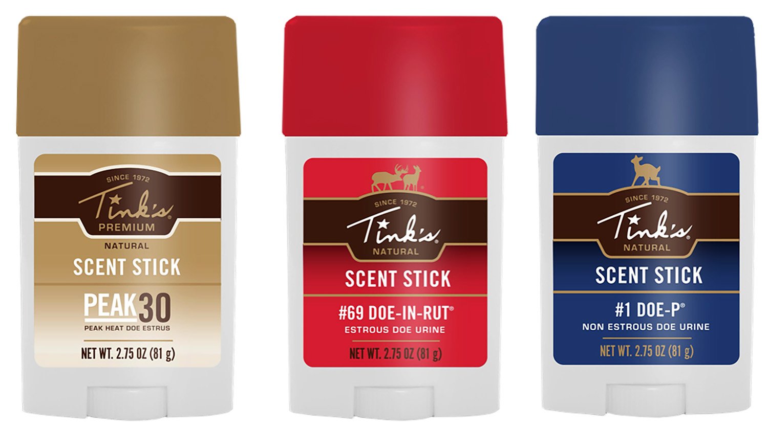Tink's Scents W6233 Deer Lure 2.75 oz Stick 3-Pack - TINK'S SCENTS