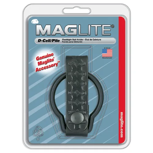 Maglite D-Cell Belt Holder Swivel Leather Loop Fits Flashlight - Maglite