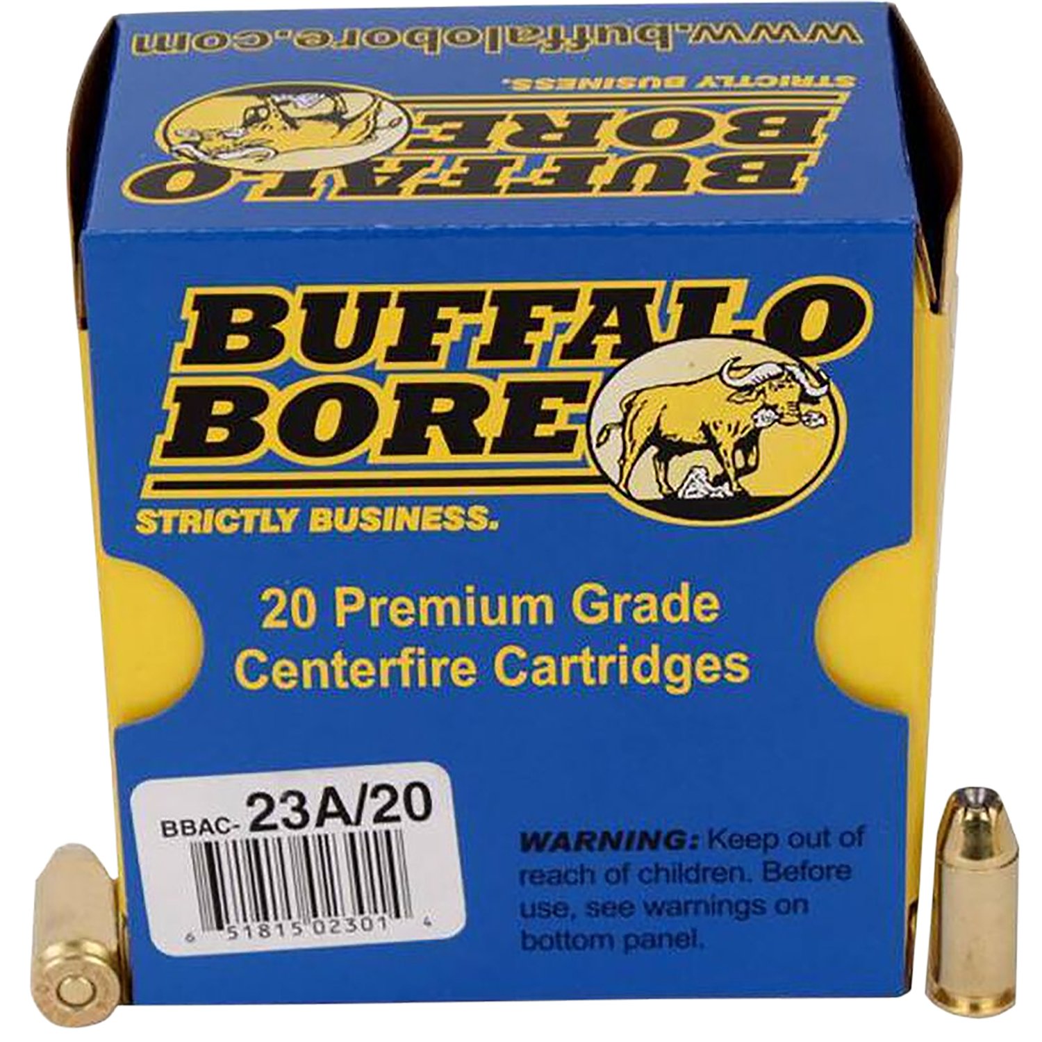 Buy Buffalo Bore 23A20 Heavy 40 S&W +P 155gr JHP Ammo 20 Rounds online
