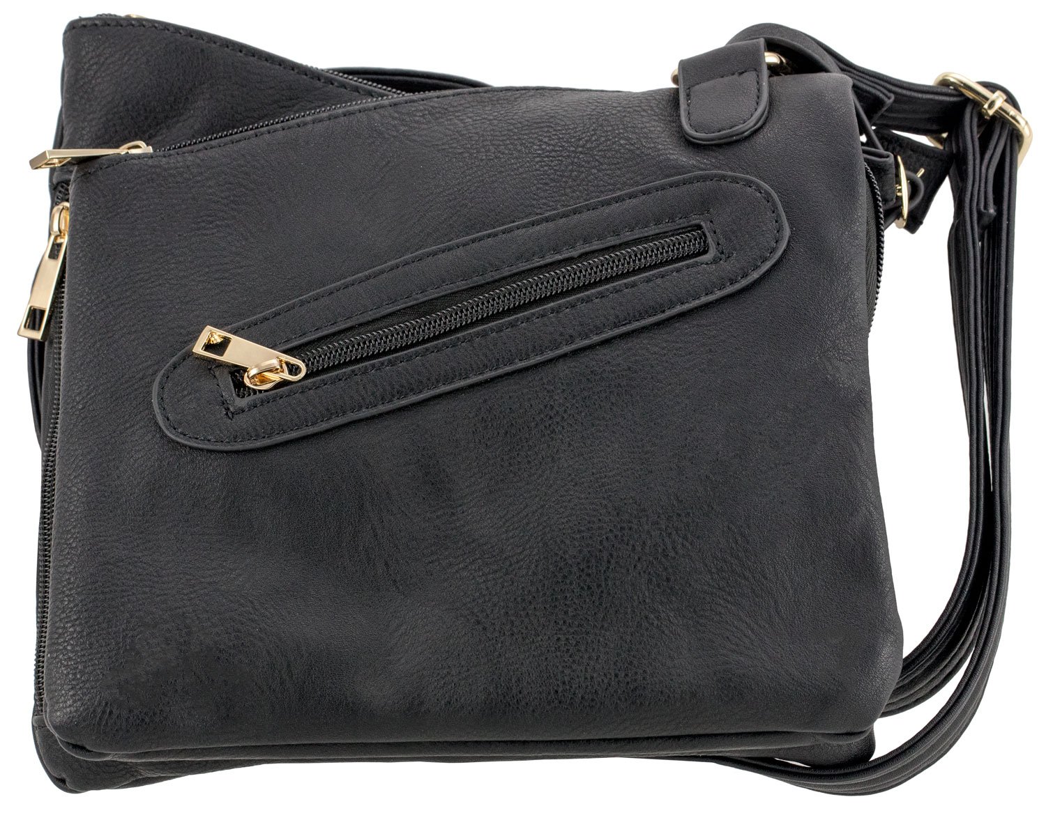 Bulldog BDP-030 Cross Body Purse Holster Black Leather 9-Rounds - Bulldog
