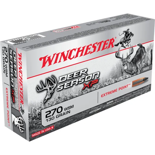 Winchester Ammo X270SDS Deer Season XP 270WSM 130gr Extreme Point 20 Per - Winchester - 270 WSM