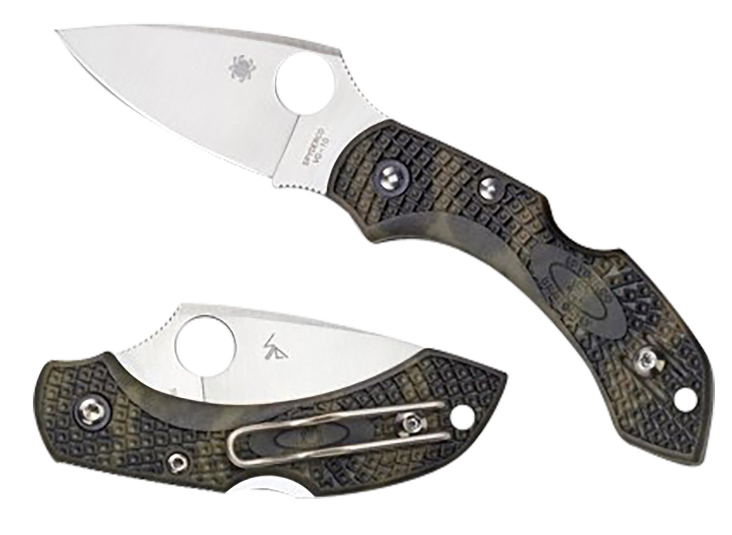 Spyderco Dragonfly 2 2.28 in Plain Green Zome FRN Handle - Spyderco