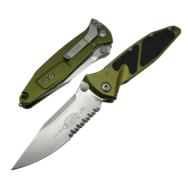 Microtech Socom Elite 160-11OD SE 3.98 In Stonewash OD Green