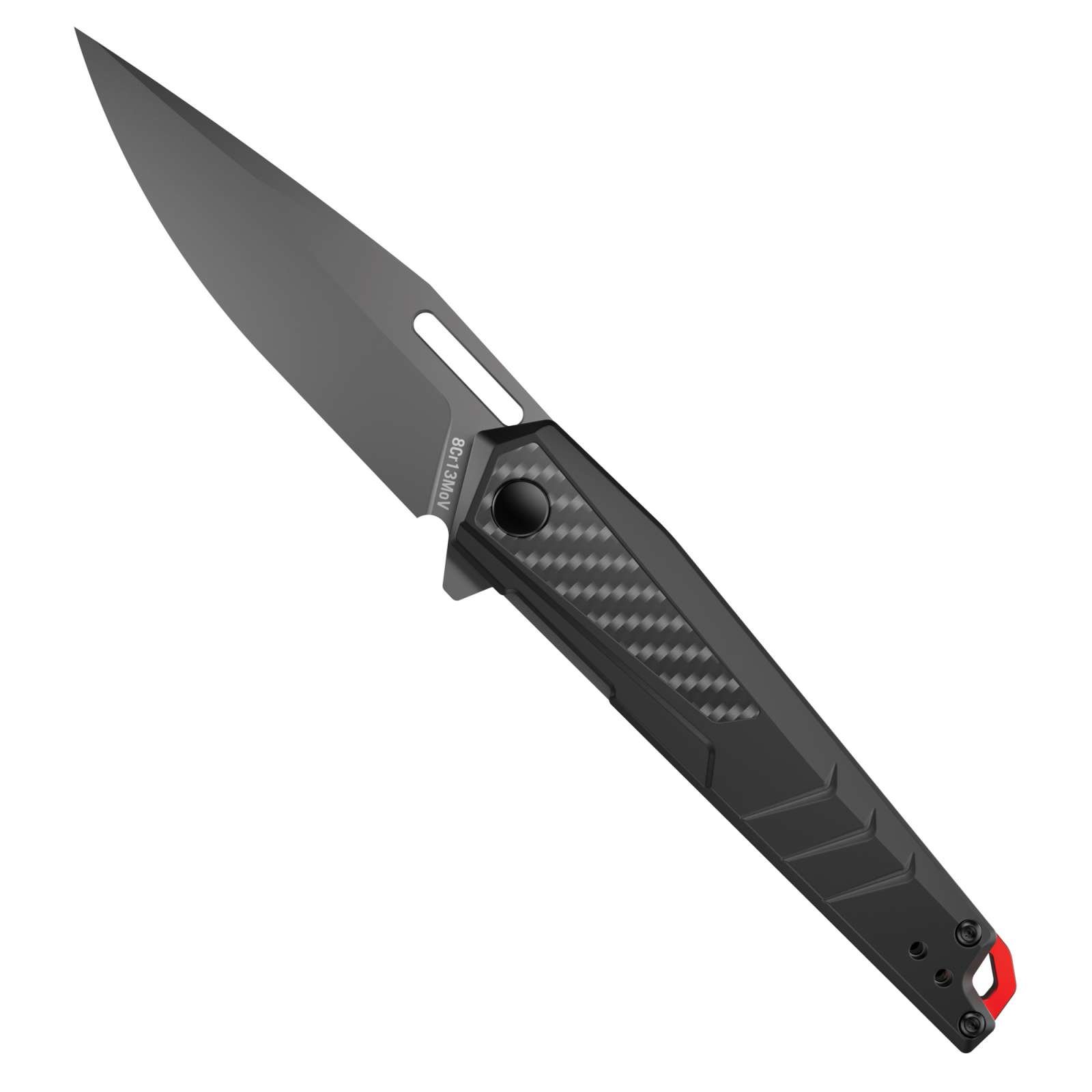 Buy Real Avid AVRAV5 3.40In Drop Point Titanium Blade Black online