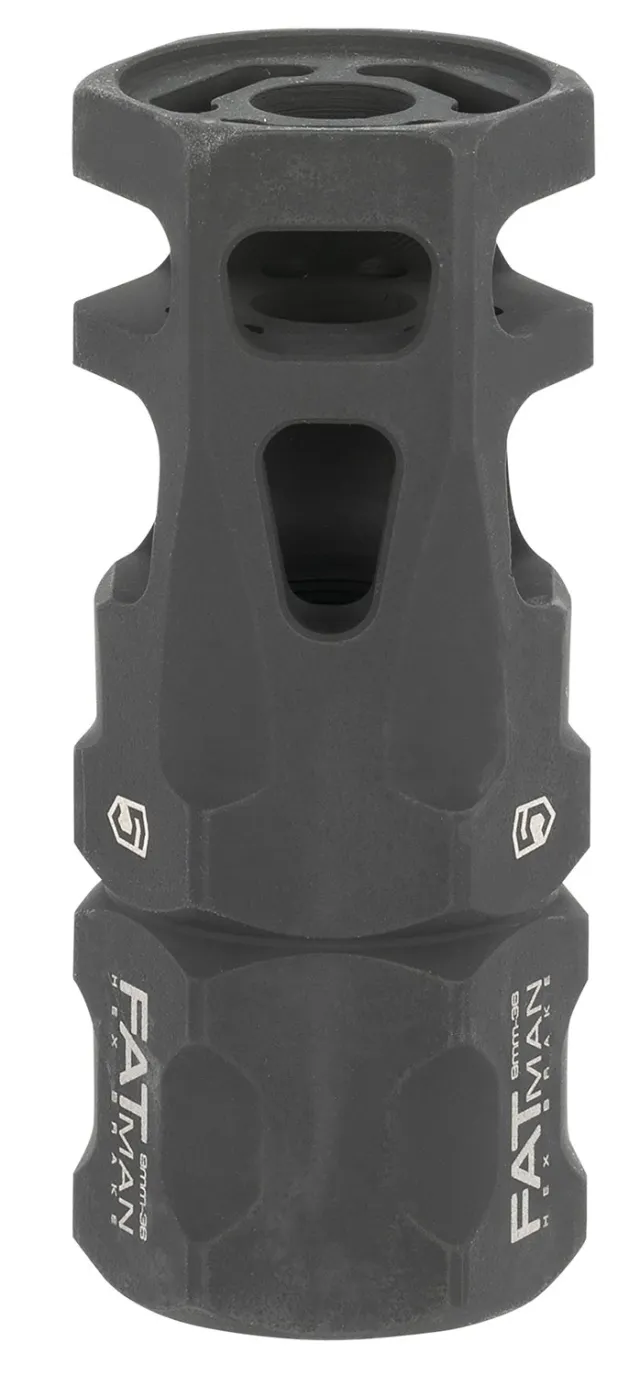 Phase 5 FATMAN9MM Hex Brake Black Steel 1/2"-36 tpi 3" OAL - Phase 5 Weapon Systems