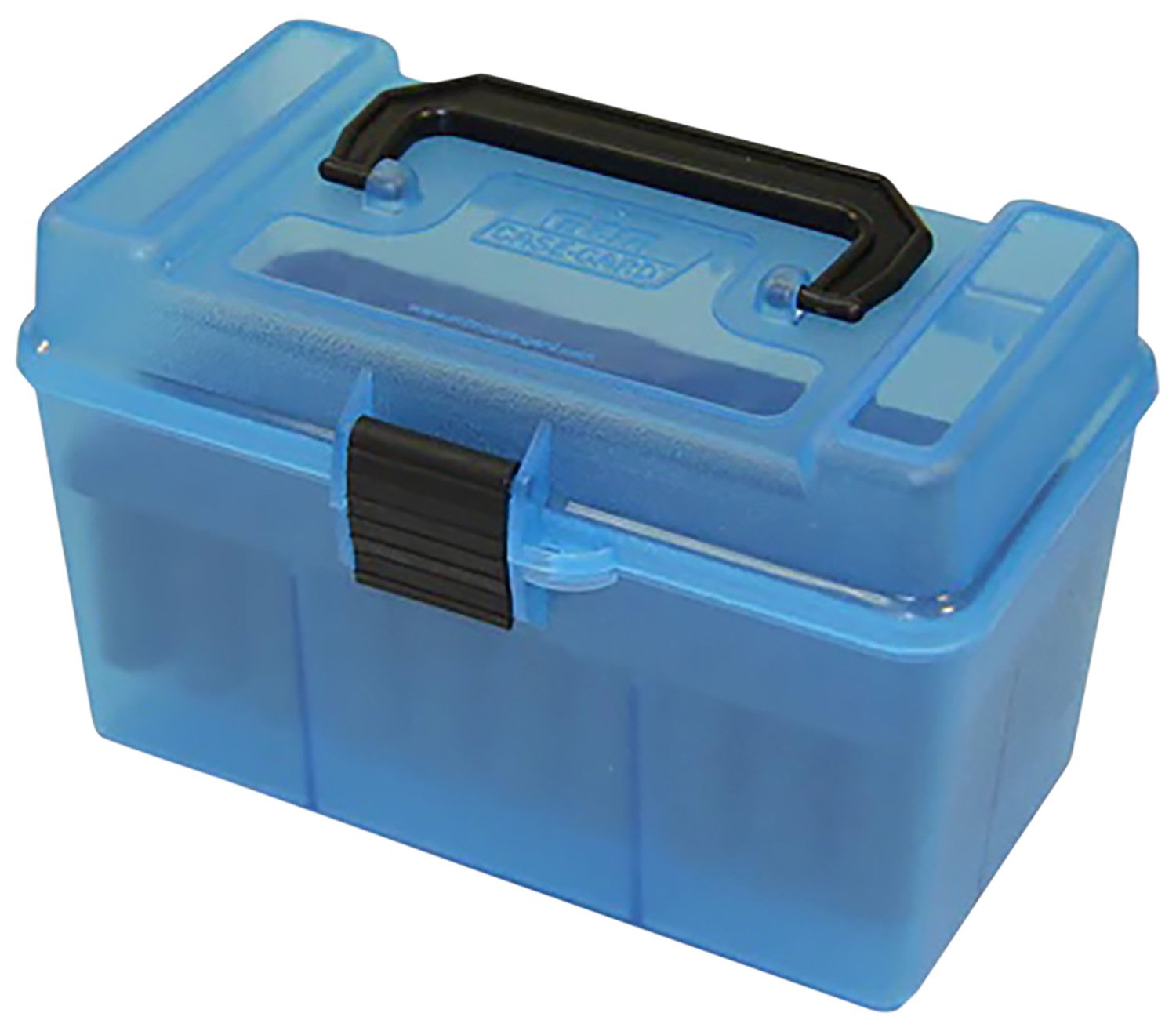 MTM Case-Gard Deluxe H-50 Series Rifle Ammo Box Magnum - Clear Blue - MTM Case-Gard - 6.5x284 WIN