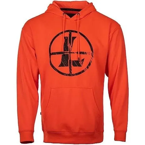 Leupold Distressed Reticle Performance Men's Hoodie Blaze Orange XL - Leupold & Stevens