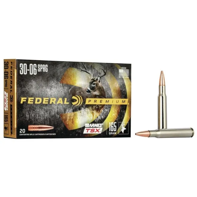 Buy Federal P3006AF Premium 30-06 Springfield 165 gr Barnes TSX 20 Per Box/ 10 Cs online