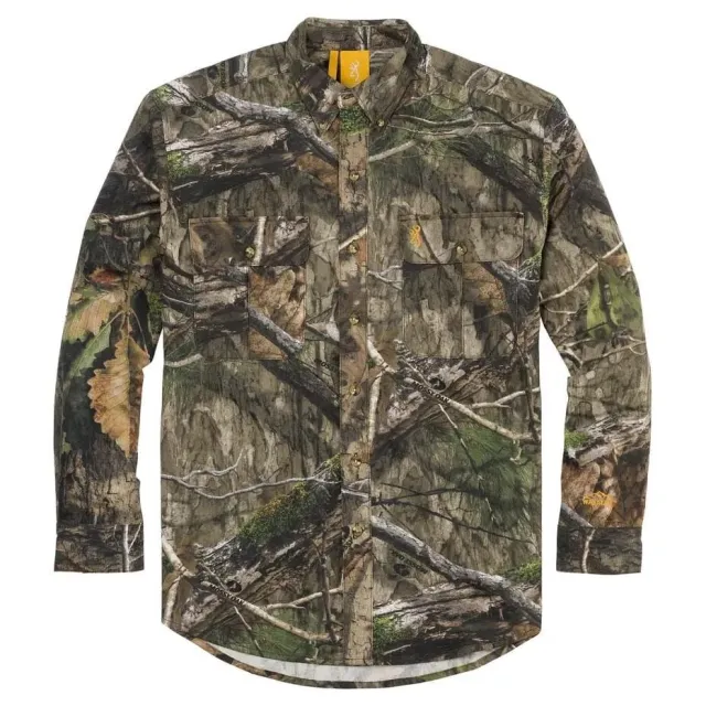 Browning Wasatch-CB Shirt Mossy Oak DNA XL Button-Front 2-Pocket - Browning Clothing