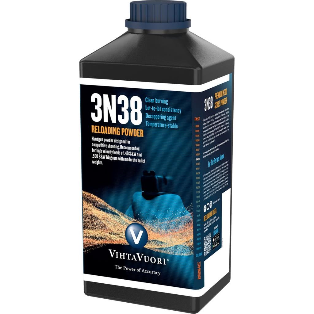 Vihtavuori T10032 3N38 Handgun Powder 1lb for 9mm & .40 S&W - Vihtavouri