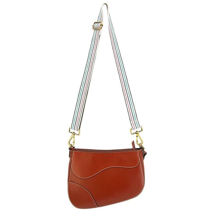 Cameleon 49642 Saddle Concealed Carry Purse, Cinnamon Leather - Rugged Rare
