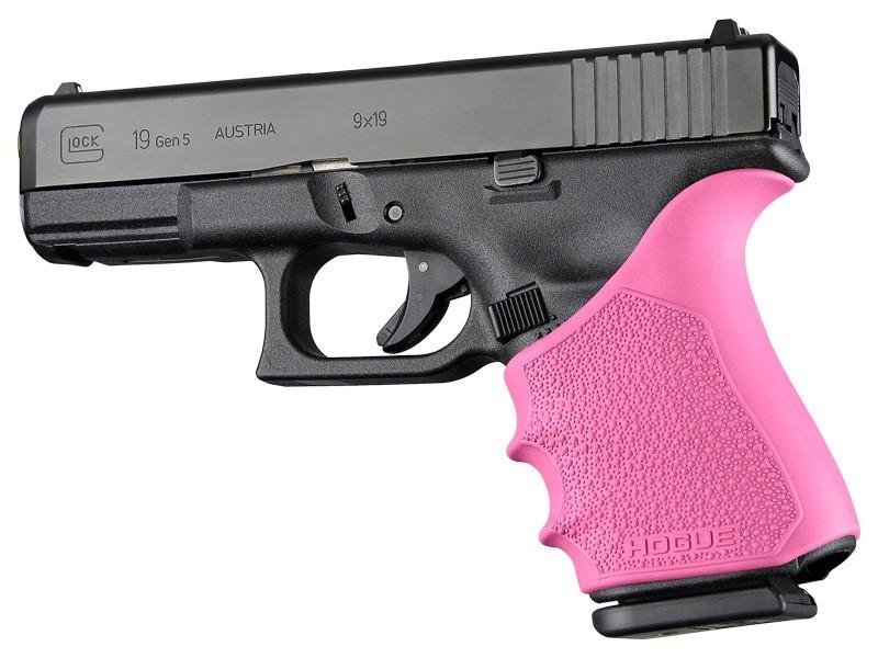 Buy Hogue HandAll Beavertail Grip Sleeve Pink Fits Glock 19/23/32/38 Gen1-2-5 online