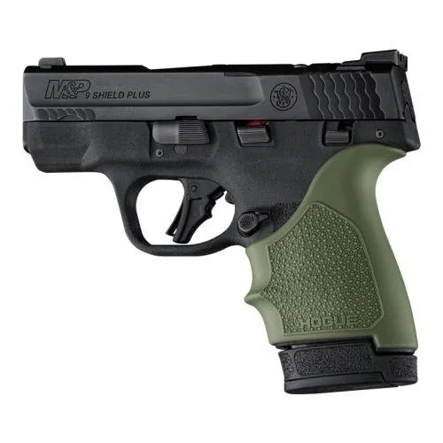 Buy Hogue HandAll Beaver Tail Handgun Grip Sleeve S&W M&P 9 Shield Plus OD Green online