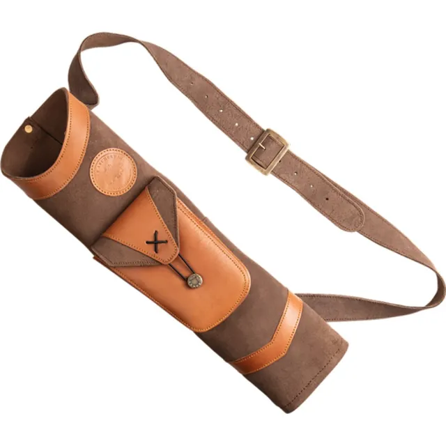 Bear Archery AT100BQ Super Light Leather Back Quiver 18" Ambidextrous" - Bear Archery