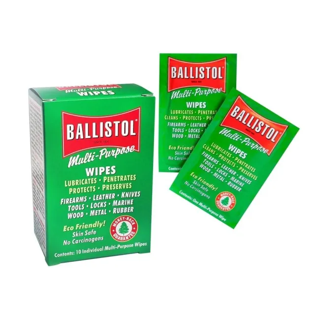 Ballistol Multi-Purpose Oil Wipes 10/ct - Ballistol