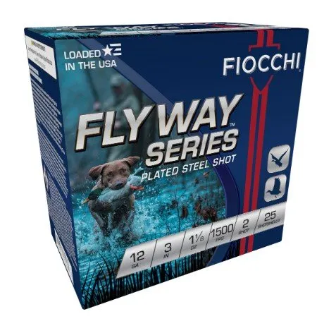 Fiocchi Field Dynamics Flyway 12 Gauge 3" #2 1-1/8oz Steel Shot 1500fps