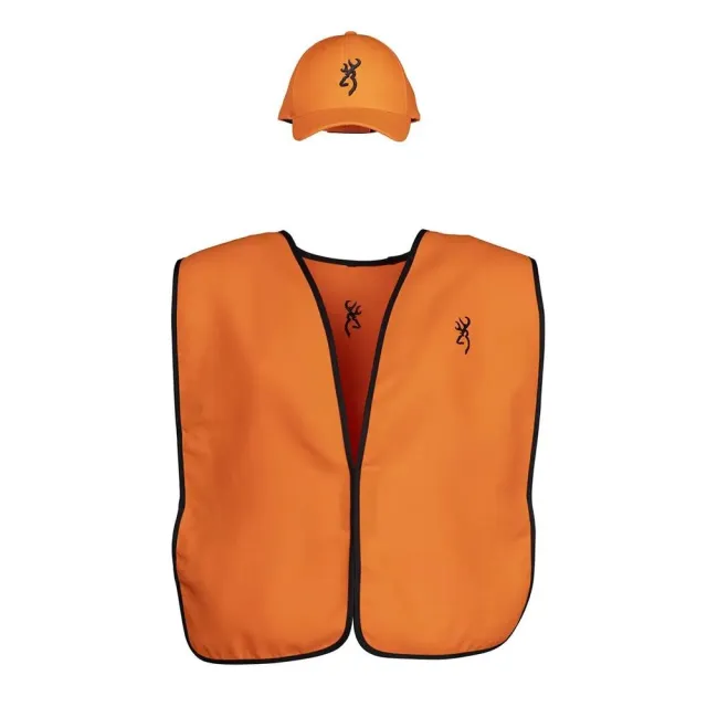 Buy Browning 30512901 Vest Cap Combo Blaze Orange Polyester Hunting Set online