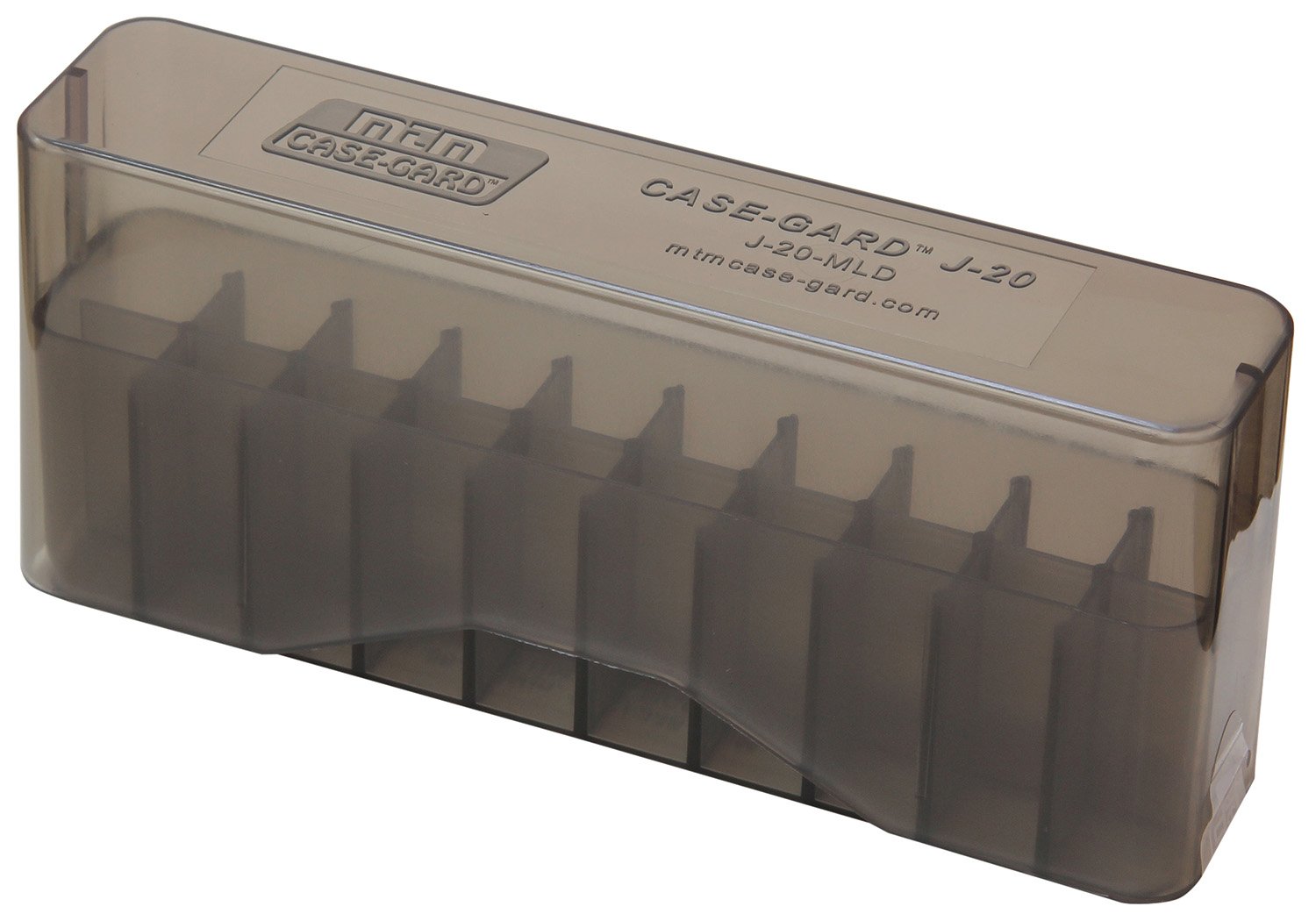 MTM SlipTop Ammo Box - Rifle WSM Smoke - 20rd - J-20-MLD-41 - MTM Case-Gard - 303 British