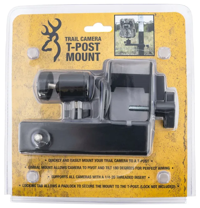 Browning Trail Cameras T-Post Mount Universal Steel Adjustable - BTC for sale at Keys Gun Shop