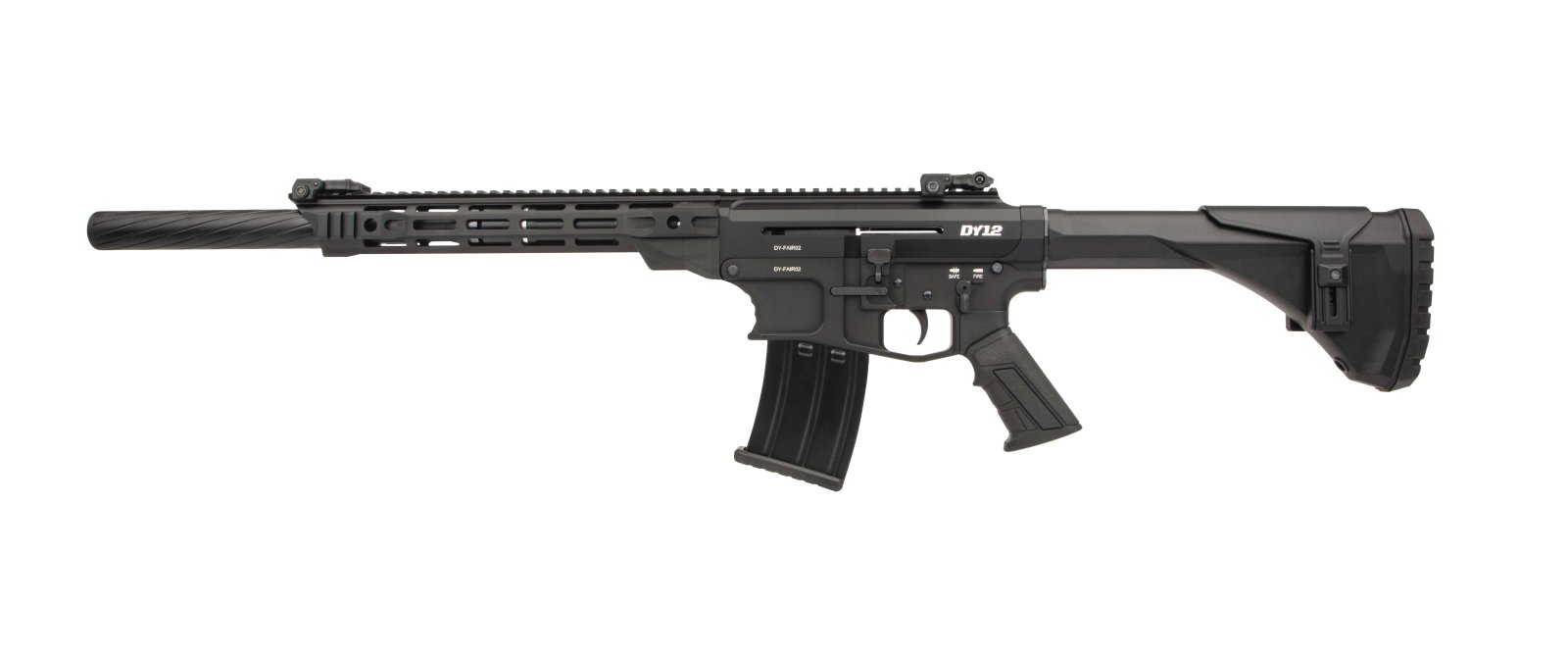 Buy Derya DY1220US 12GA Semi-Auto Shotgun 20" 5+1 Black Adjustable Stock online