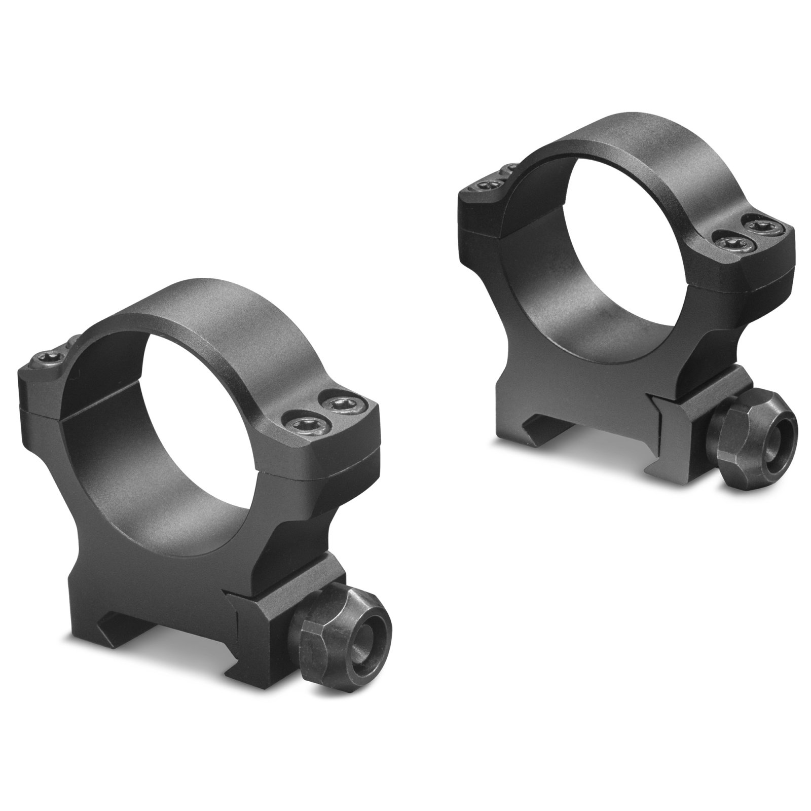 Leupold BackCountry 30mm High Cross-Slot Ring Matte Black 7075 T6 Aluminum - Leupold & Stevens - 30MM