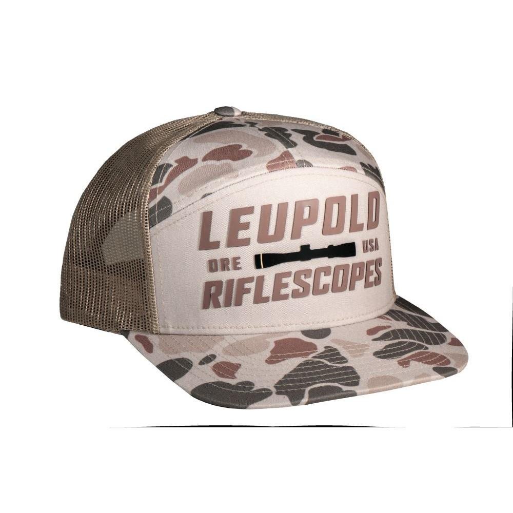 Leupold 7 Panel Trucker Light Tan/Harvest Duck Camo - Leupold & Stevens