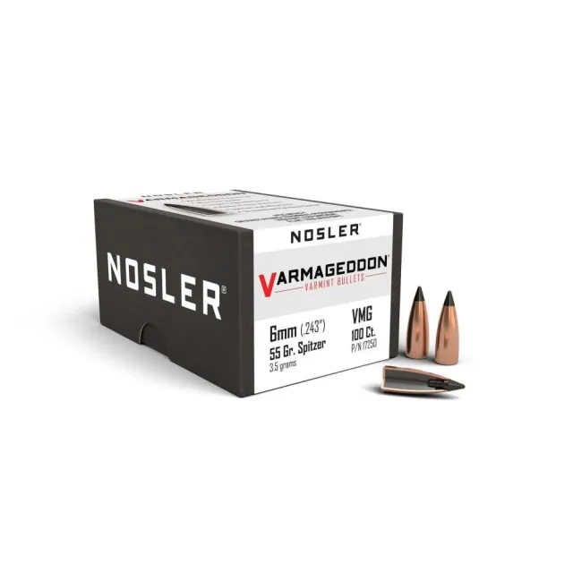 Buy Nosler Varmageddon Bullets 6mm 55 gr. FB Tipped 100 pk. online